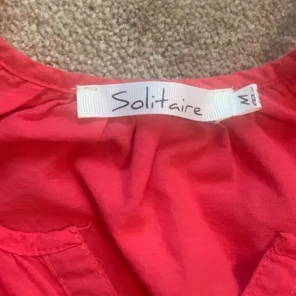 Solitaire embroidered strap summer top - Picture 3 of 5